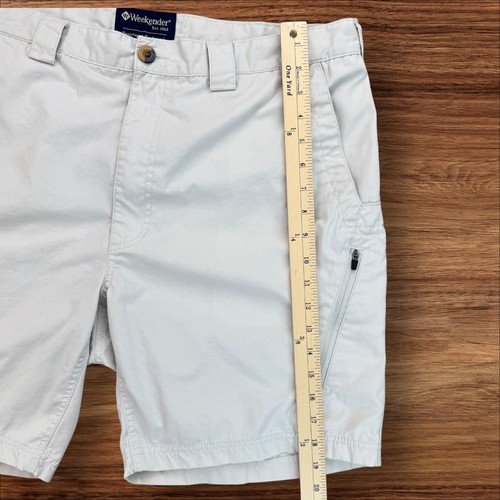 Weekender Cargo Shorts Men 38 Outdoor Hiking Casual Utility Khaki Beige Pockets - Picture 8 of 11