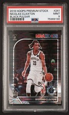 Nic Claxton 2019-20 Panini NBA Hoops Premium Black Pulsar ROOKIE RC #241 PSA 9