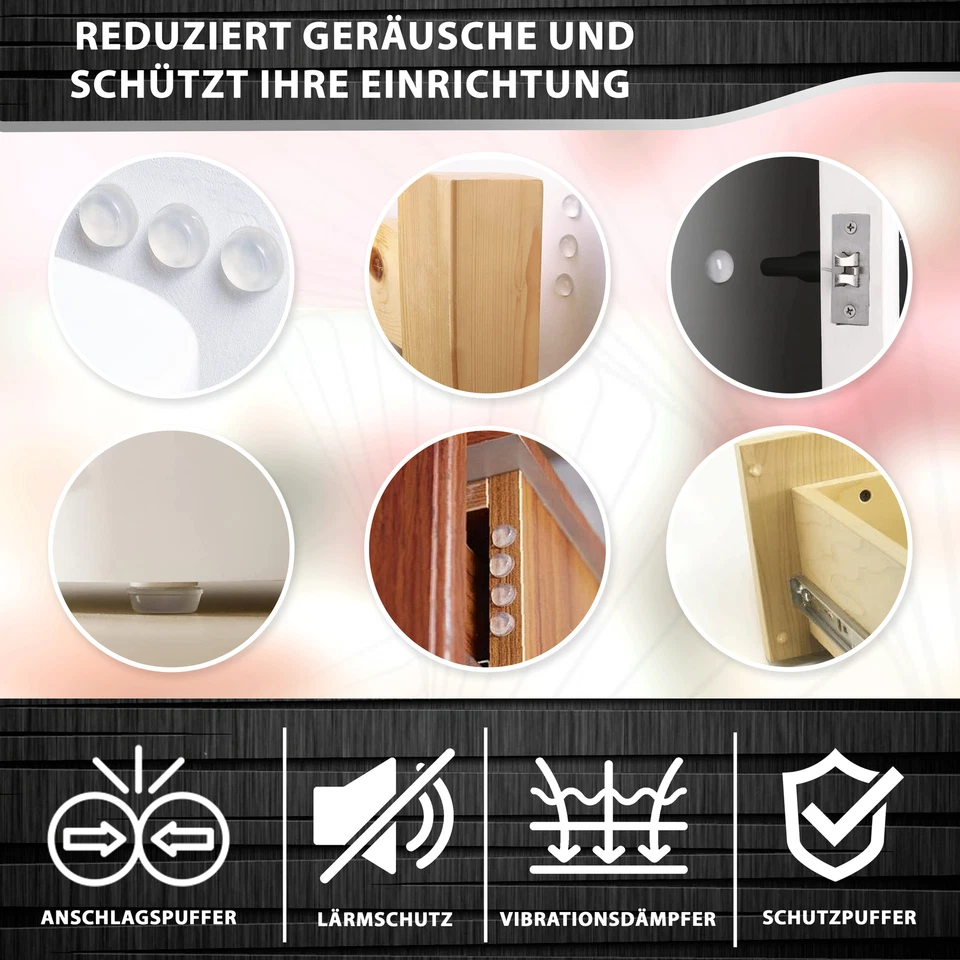 Gummipuffer selbstklebend transparent Set Gummifüße Anschlagpuffer 36 Stück - Bild 2 von 4