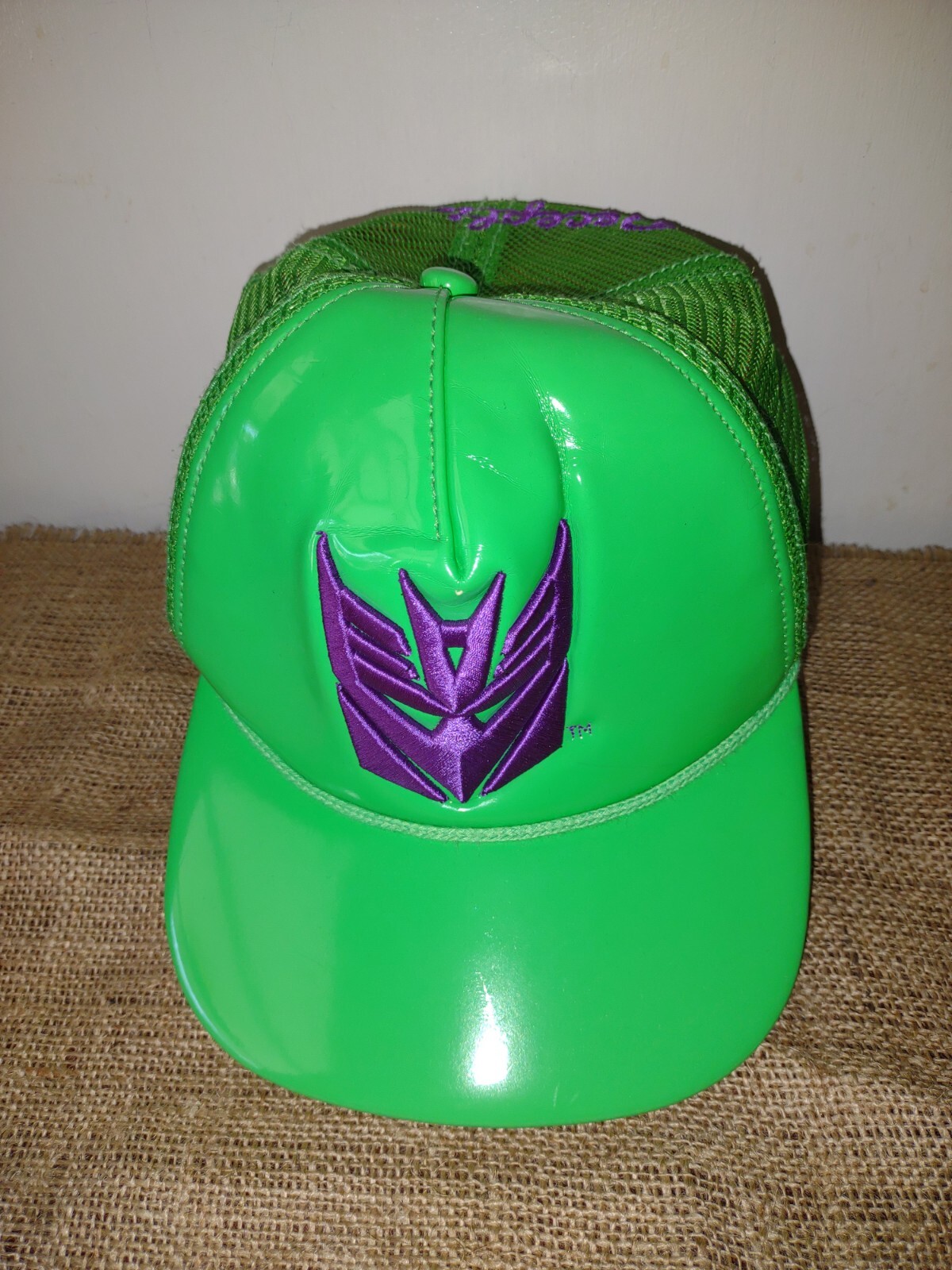 Transformers GREEN  Mesh SNAPBACK FlatBill Hat De… - image 2