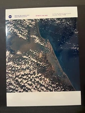 Vintage JSC NASA Kodak Photo Red Serial STS077-704-001 Skylab Cape Henlopen