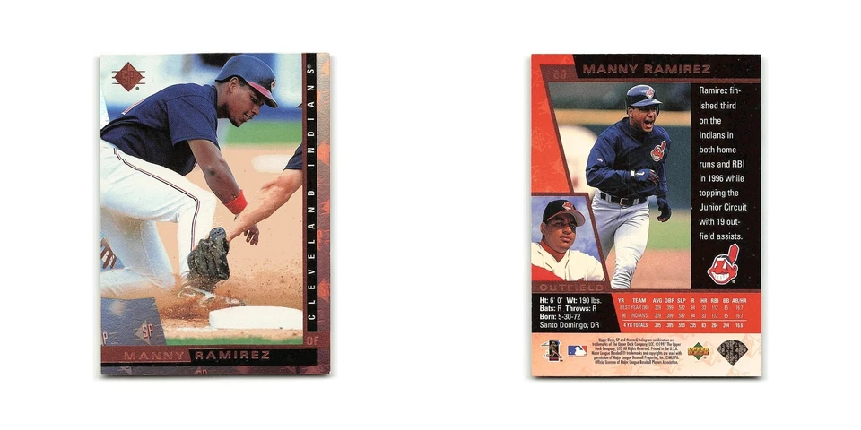 Manny Ramirez 1997 SP #60 Cleveland Indians Baseball Card NM - Image 3 of 3