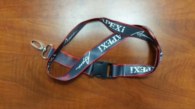 APEXi Band Schlüssel Kette Schwarz Mit Rot Rand (Neu 2014)