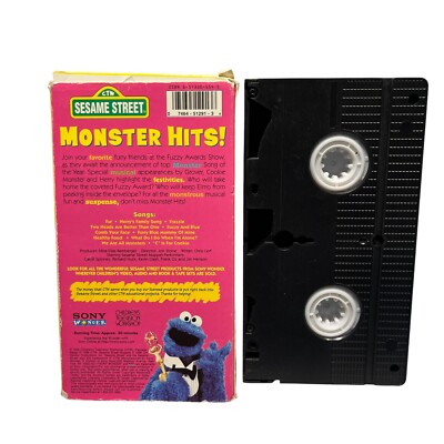 その他 Monster Hits 15 Hits Video Selection (VHS) Monster Hits! Sesame Street Songs Home Video VHS Tape 1990