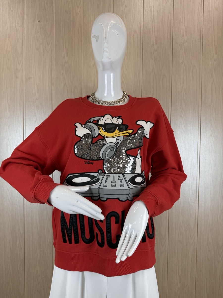 H&m Moschino Donald Moschino X H&M Donald Duck Jersey In Black