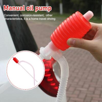 Universal Car Siphon Pump Liquid Gas Fuel Oil Water Sucker Manual Transfer I7S5