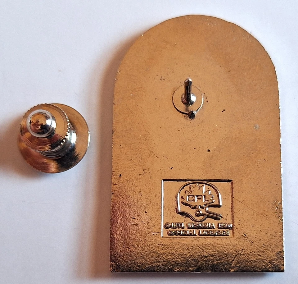 1990 CFL COUPE GREY CUP Vancouver '90 MEDIA PIN - Winnipeg Blue Bombers WIN - Image 2 of 2