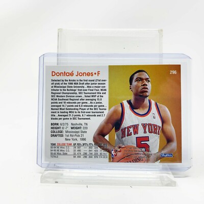 Dontae Jones Rookie - 1996/97 Skybox NBA Hoops - New York Knicks 