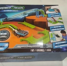Power Treads Hyperdrive Zipline Car Set  (60 Pieces Plus Vehicle)