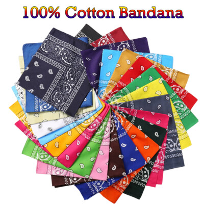 Bandana 100% Baumwolle Paisley Stirnband Halstuch Schal Maske Union Jack Bandhana