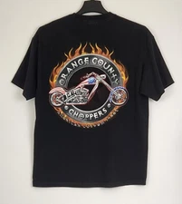 Orange County Choppers T Shirt Size XL Black Short Sleeve 2003 Vintage ODM