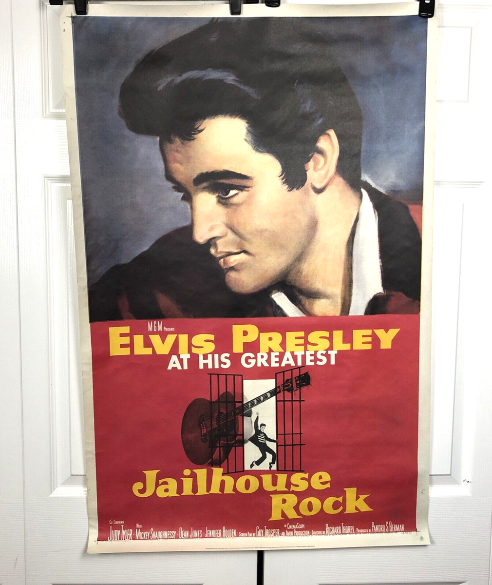 Elvis Presley Vintage Jail House Rock Poster 26x40 Memorabilia | eBay