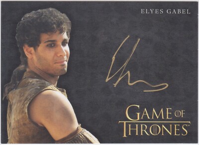 GAME OF THRONES LEGENDS OF REALM ELYES GABEL AS RAKHARO AUTOGRAPH CARD SCARCE