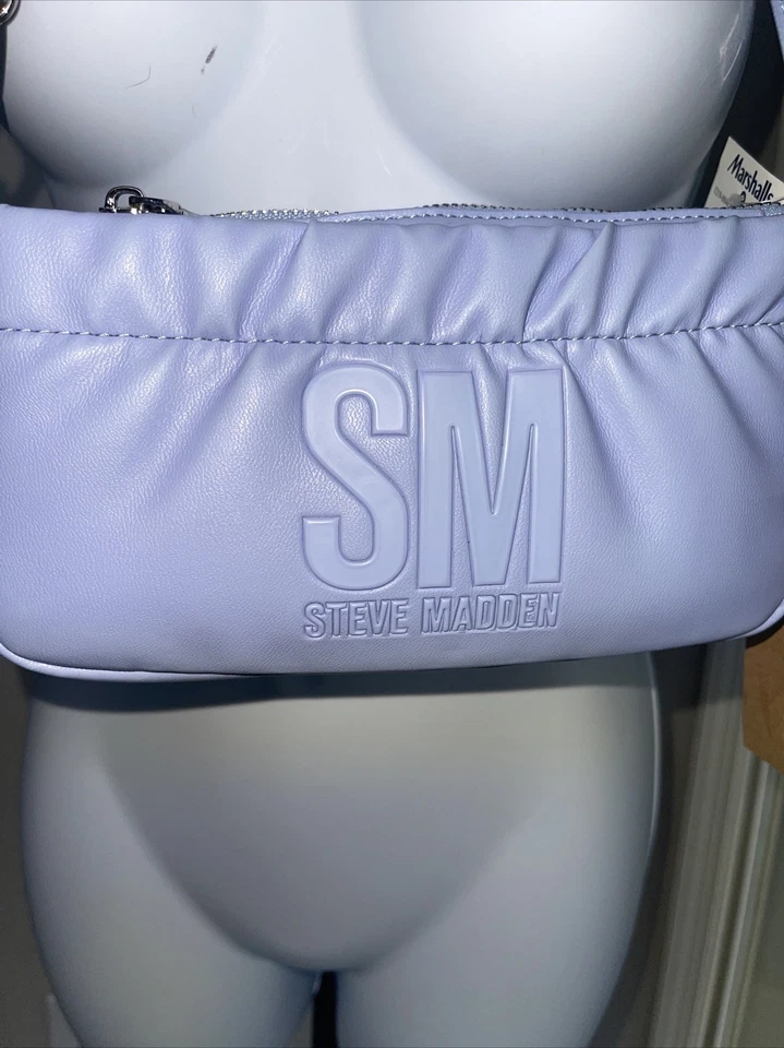 Bolso Bandolera/Hombro Steve Madden BCARMELA Azul Nuevo 100% Auténtico Foto 4 de 4