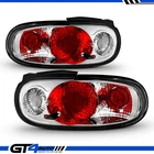 1990-1997 Mazda MX-5 Miata NA Roadster Chrome Taillights Tail Lights Lamps Set