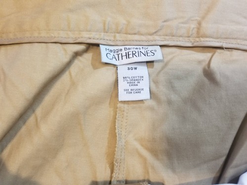 Catherines Secret Slimmer Capri Khaki Color Size 30W NWT - Picture 4 of 6