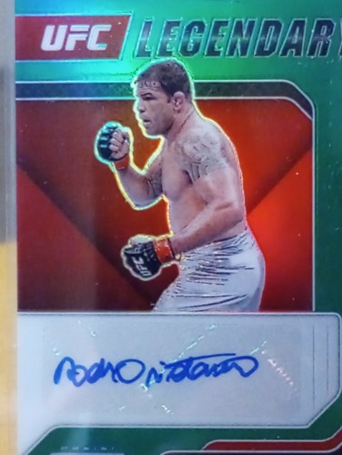 Tarjeta Autografiada UFC Legend Antonio Rodrigo Nogueira 2022 Panini Prizm UFC - Imagen 3 de 4