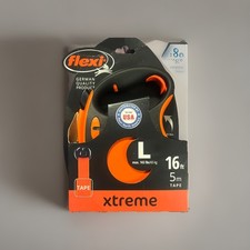 Flexi Xtreme Dog Leash Large Retractable 16' Tape 145lb Max Collar Germany New