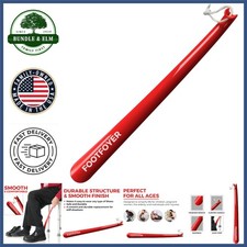Comfortable Long Shoe Horn, Ideal for Men and Women with Flexible Strap