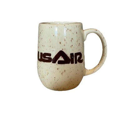 VTG US Air Mug Weller Pottery Speckled Stoneware 1970s Aviation Memorabilia