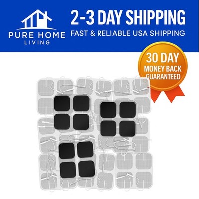 48 Pcs TENS Unit Replacement Pads 2''x2'' for Electrotherapy Relief