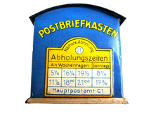 Puppenstuben Briefkasten Blech Spardose Reichspost Lasse Leipzig Antik Spielzeug
