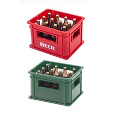 Casa delle Bambole Scatola Portabevande Birra in Miniatura con Cassa 1/12 Accessori per Decorazioni Bar