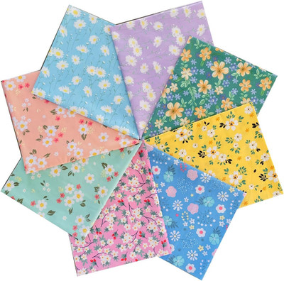 18'' x 22'' Fat Quarters Fabric Bundles 100% Cotton Quilting Fabric Bundles for Qu