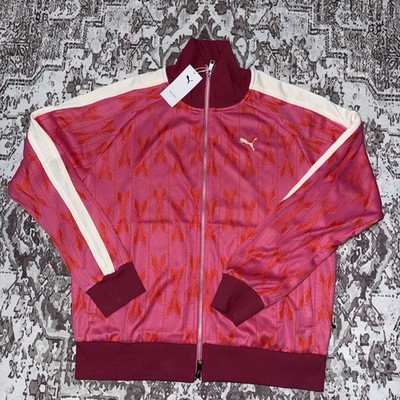 NWT PUMA The Neverworn V T7 Track Full Zip Athletic Jacket Pink Men s M