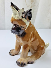 VTG Wales Wounded & Bandaged Boxer Porcelain/Ceramic Figure Japan 6"