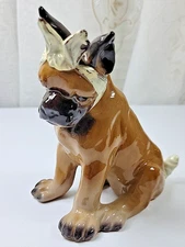 VTG Wales Wounded & Bandaged Boxer Porcelain/Ceramic Figure Japan 6"