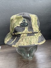 Vietnam War Tiger Stripe Boonie Hat, Paratrooper Wings, Souvenir Hat