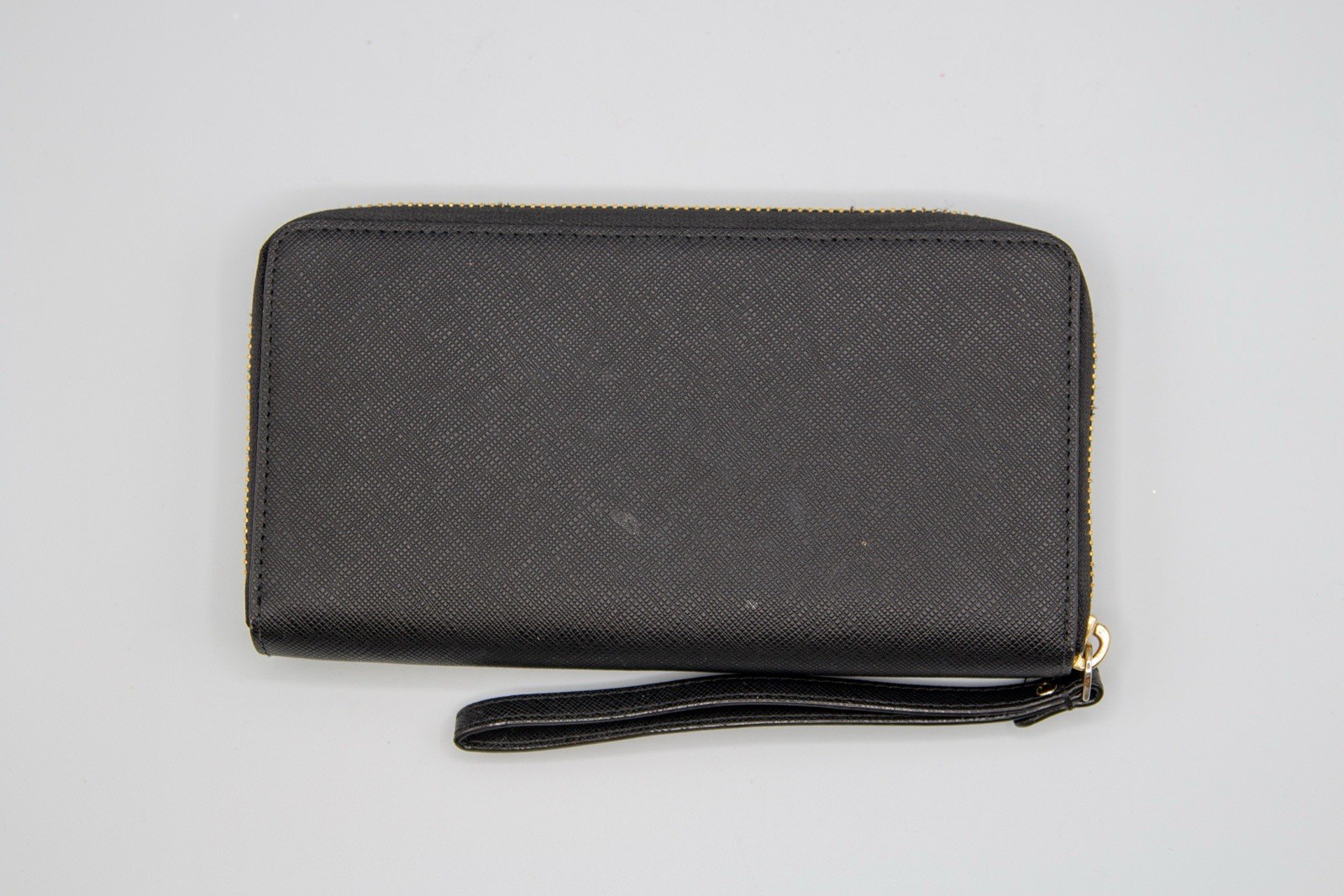 Kate Spade NY Black Saffiano Pebbled Leather Wallet Wristlet thumbnail 3