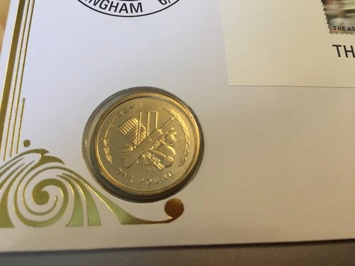 ISLE OF MAN STAMPS BENHAM COIN FIRST DAY COVER 1997 CRICKET £1 MINT COIN