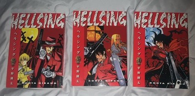 Naruto 3-in-1 Omnibus & Hellsing Volumes 2-4 Manga Lot Viz Media Dark Horse