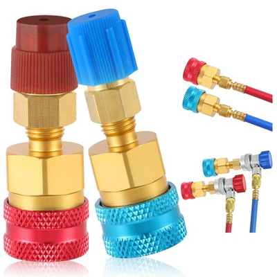 #ad #ad R1234yf To R134a Adapter High Low Pressure Side Quick Coupler Conversion Part $23.69