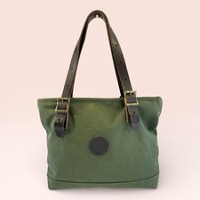 DULUTH Pack Lakewalk Tote Shoulder Bag Purse Olive Green Canvas Made in USA