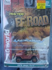 Auto World Off Road Electric Slot Car 1979 Jeep CJ-7 Bronze Brand New