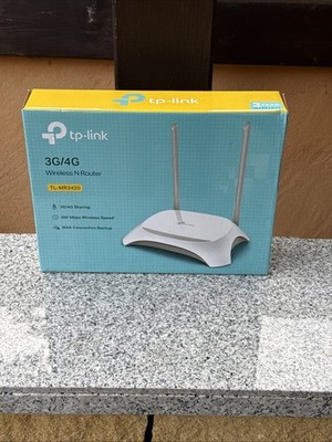 P-Link TL-MR3420 3G/4G WLAN Router USB LTE Modem 300Mbit OVP (2.4GHz) White
