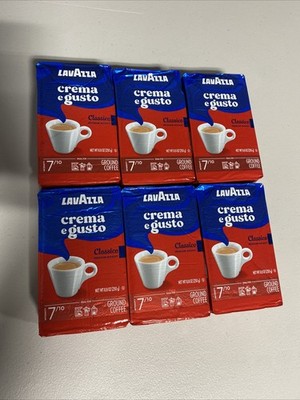Lavazza Crema e Gusto Ground Coffee 8.8oz (6 Pack)