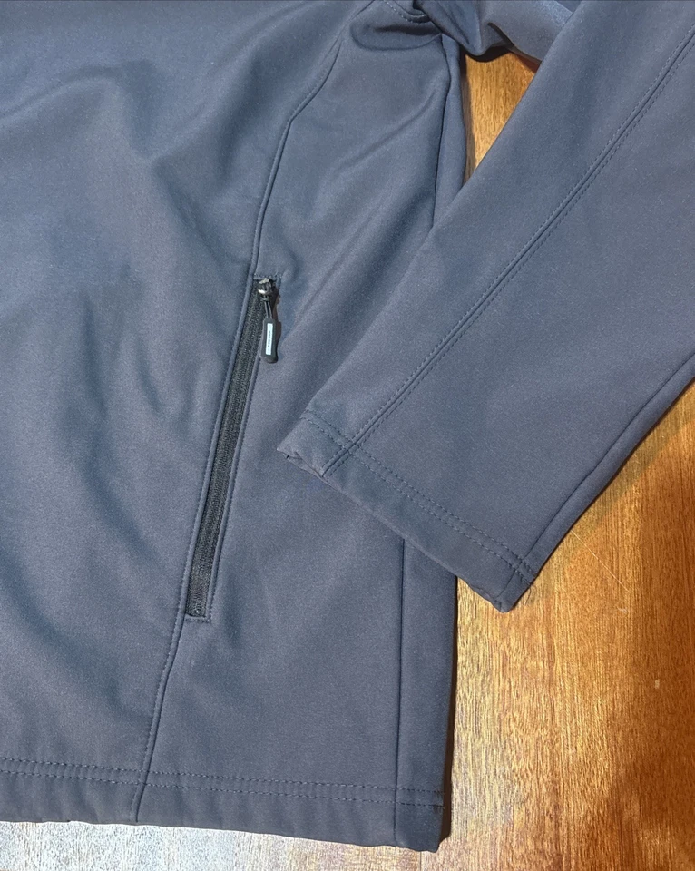 Men’s XL Core 365 By North End SOFT SHELL Fleece Jacket Apple Logo Slate Gray - Image 4 of 4