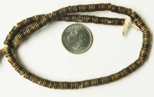 Ringed Brass Bead Strand