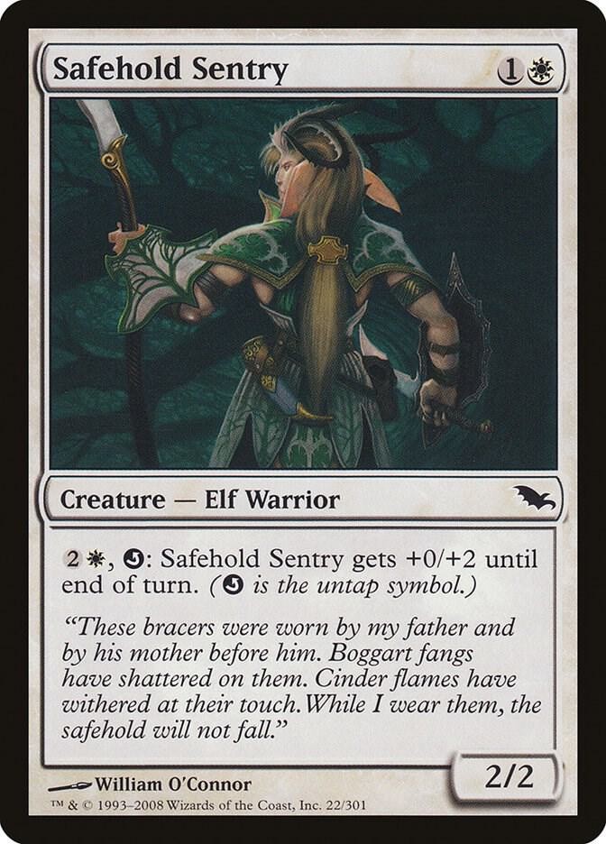 Safehold Sentry 22 Common Shadowmoor Magic: The Gathering Lightly Played