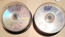 44 Blank DVD+R DL 8.5GB 8X Double Layer Discs Philips, White Printable, Silver