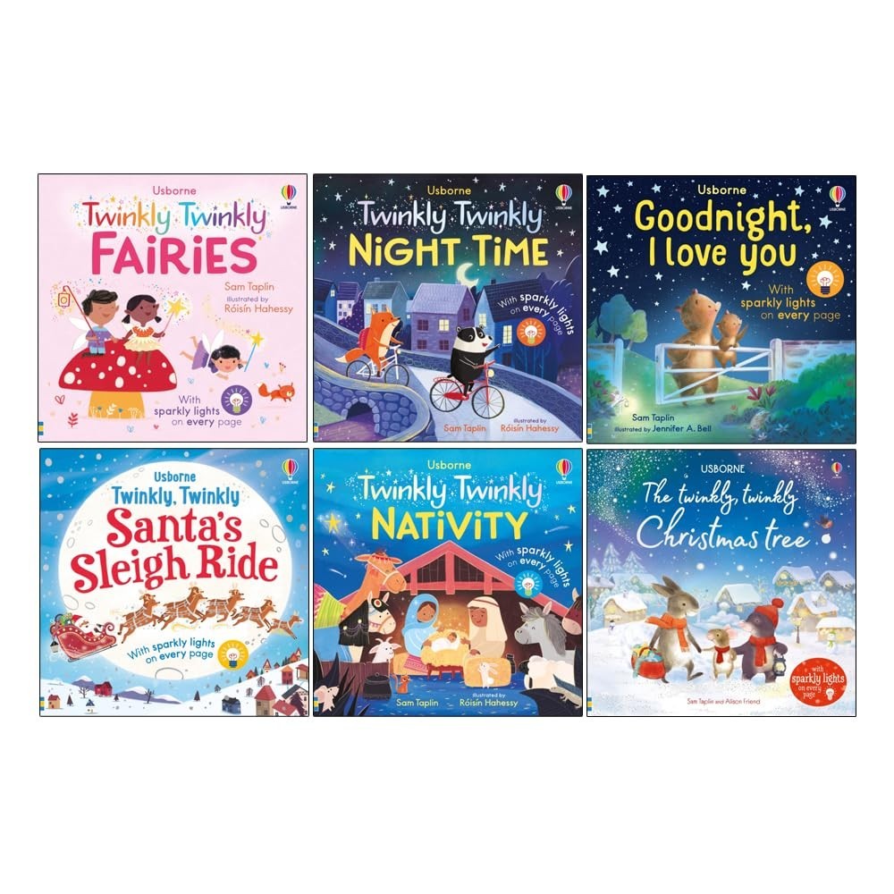 Usborne Twinkly Twinkly Collection 6 Books Set By Sam Taplin Twinkly Twinkly Fa