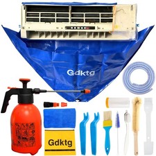 Mini Split Cleaning Kit Bag, Waterproof Ac Cleaning Kit with 2L Pressure Spra...