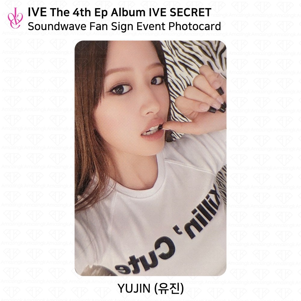 IVE 4th EP Album IVE SECRET Soundwave Fan Sign Photocard WONYOUNG