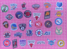 Toppa logo squadra ricamo sportivo basket ALTA QUALITÀ con supporto in ferro