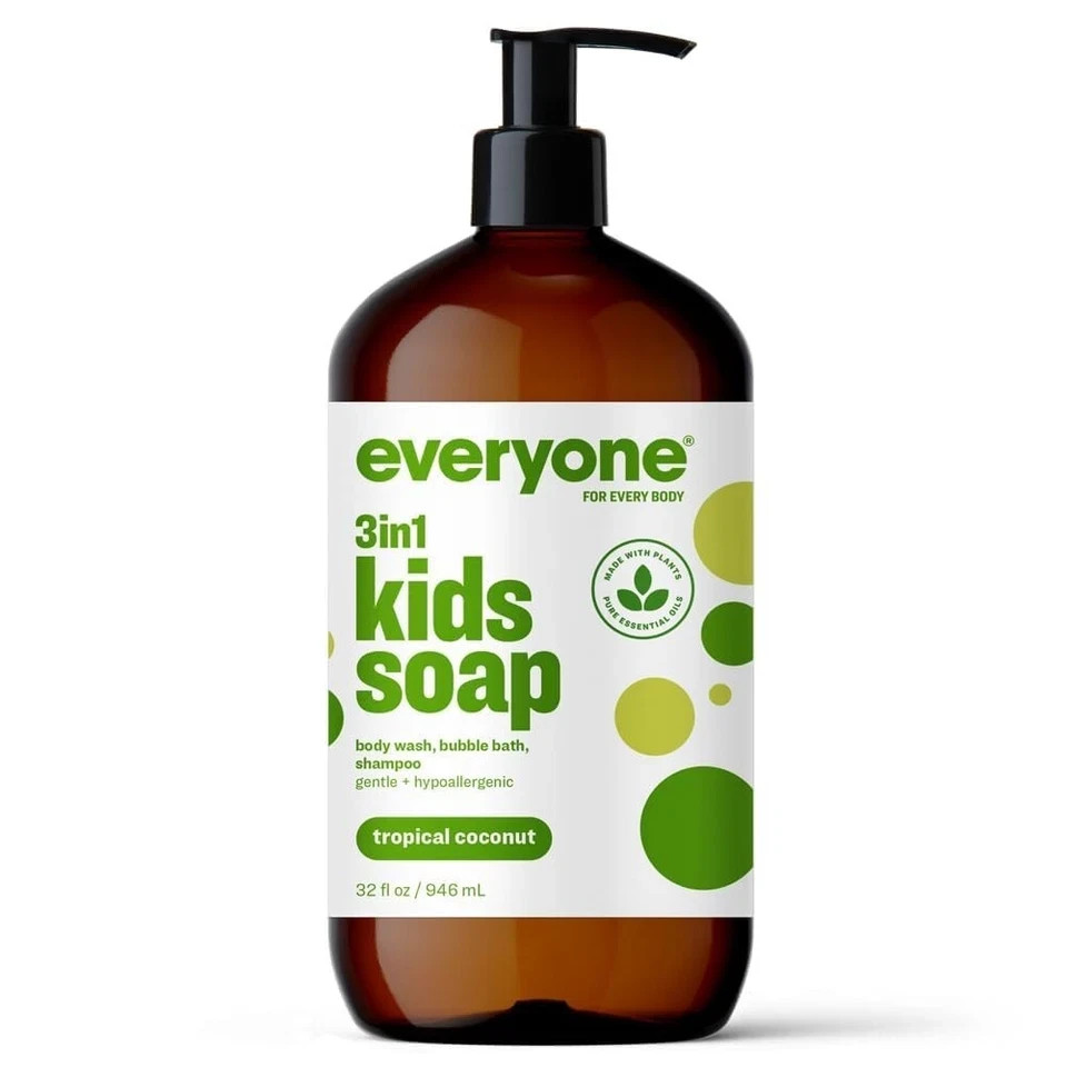 Everyone for Everybody Kids Soap Tropical Coconut 32 fl oz
