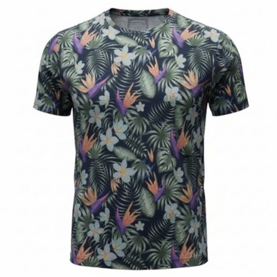 REDFIELD T-Shirt Rundhals-Ausschnitt dark denim WAIKIKI BEACH HAWAII Gr. XL/54